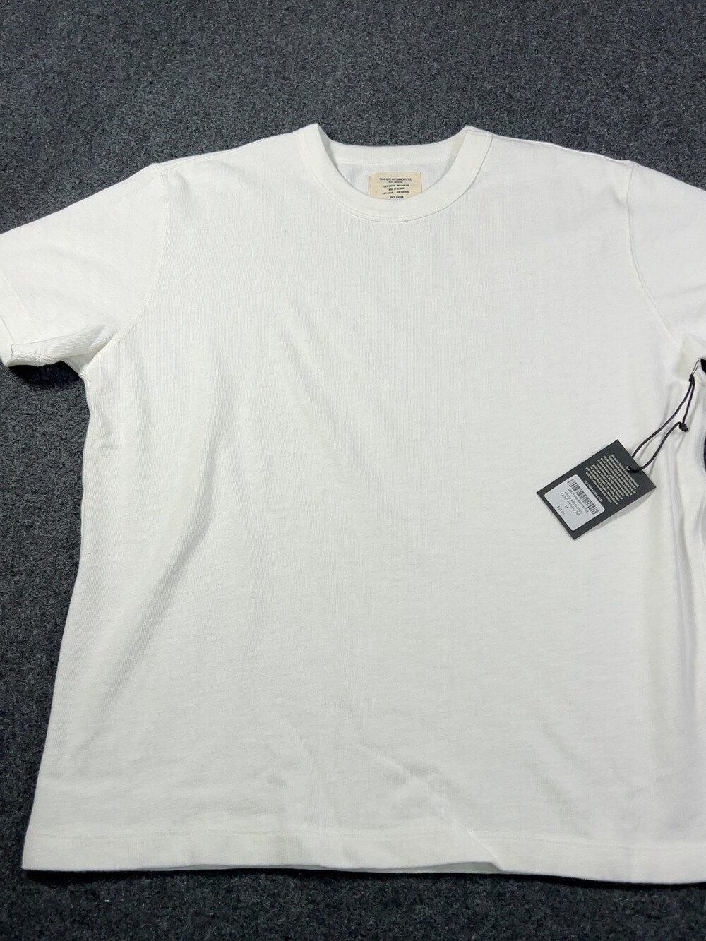 Buck Mason White Field-Spec Cotton Heavy Tee Mens Sz Medium NWI Msrp55 [ME2]